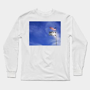 Cemetery and Flags- Post, Texas Long Sleeve T-Shirt